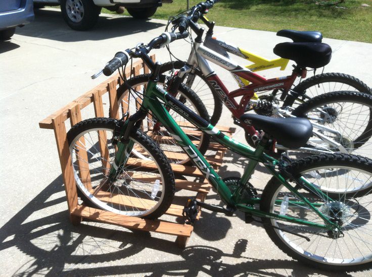 Pallet Bicycle Rack Project Pallet Bicycle Rack Project