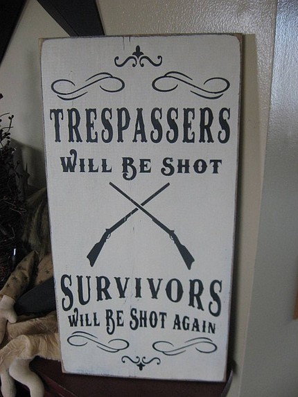 trespassers will be shot, survivors will be shot again